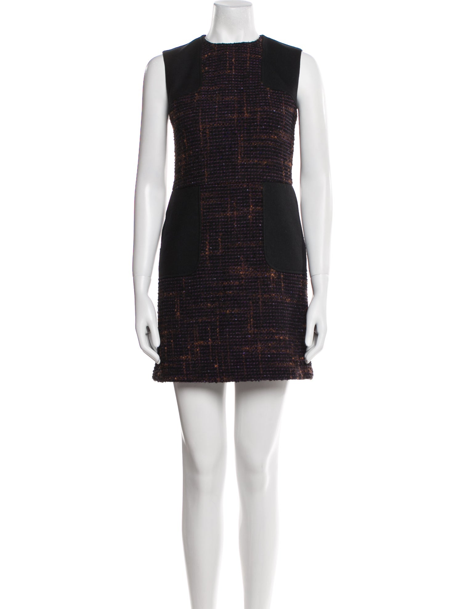 Red Valentino Tweed Pattern Mini Dress