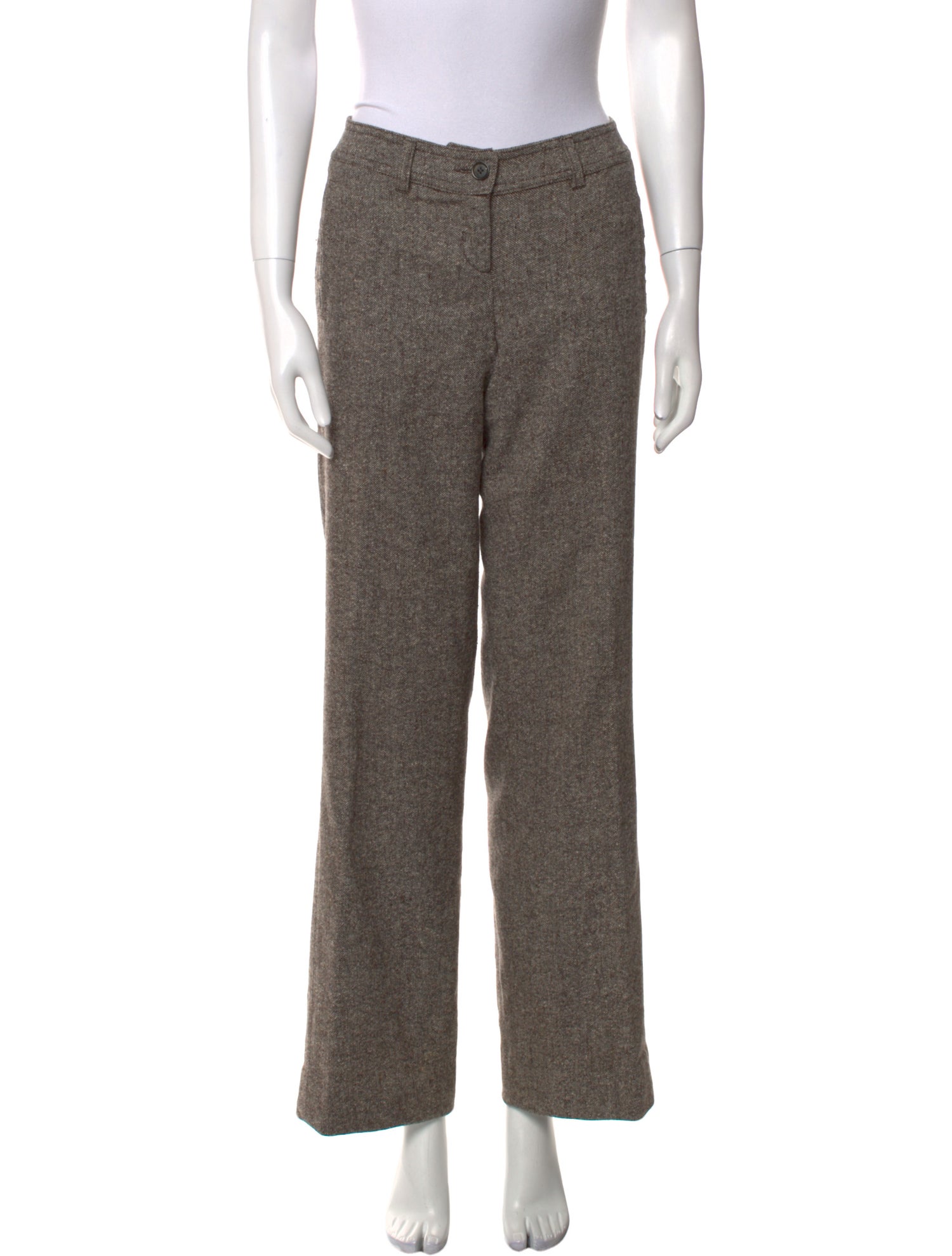 Red Valentino Virgin Wool Wide Leg Pants