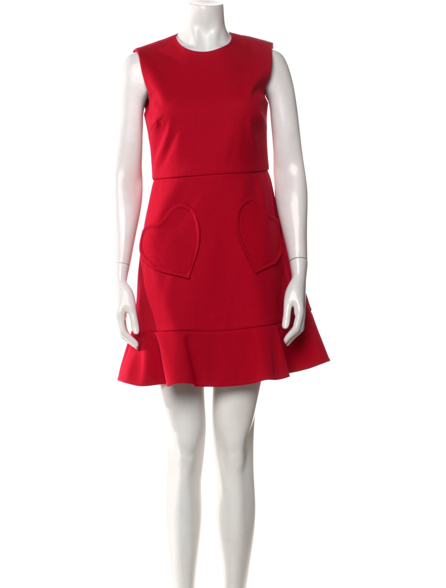 Red Valentino Crew Neck Mini Dress