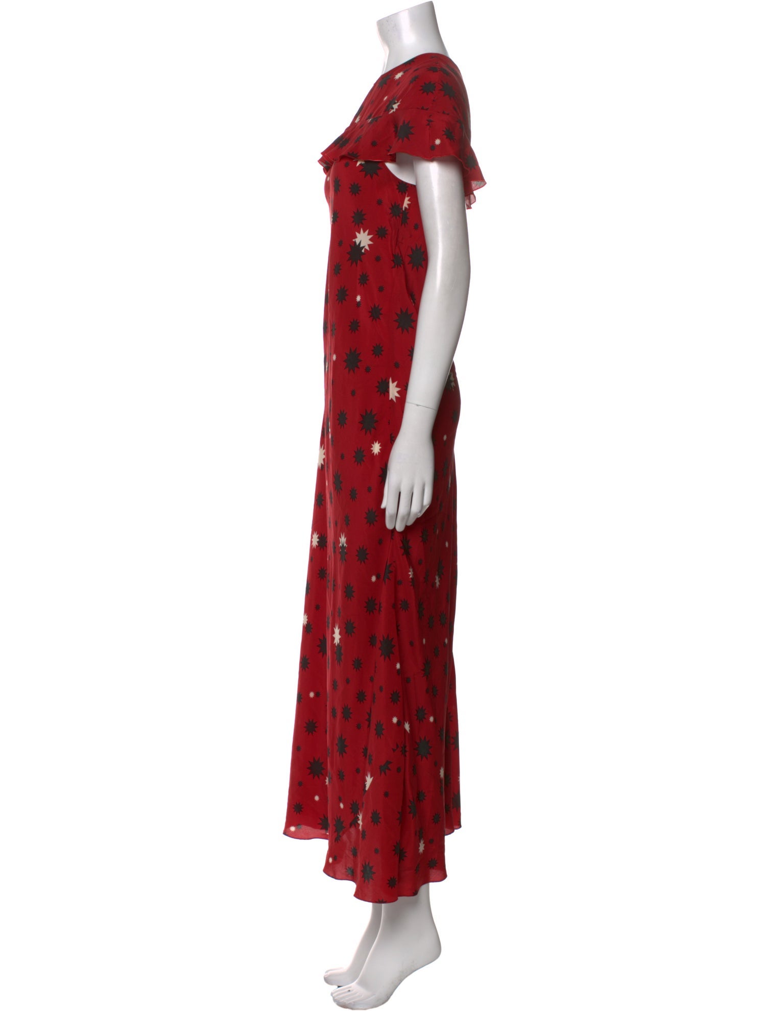 Red Valentino Silk Long Dress