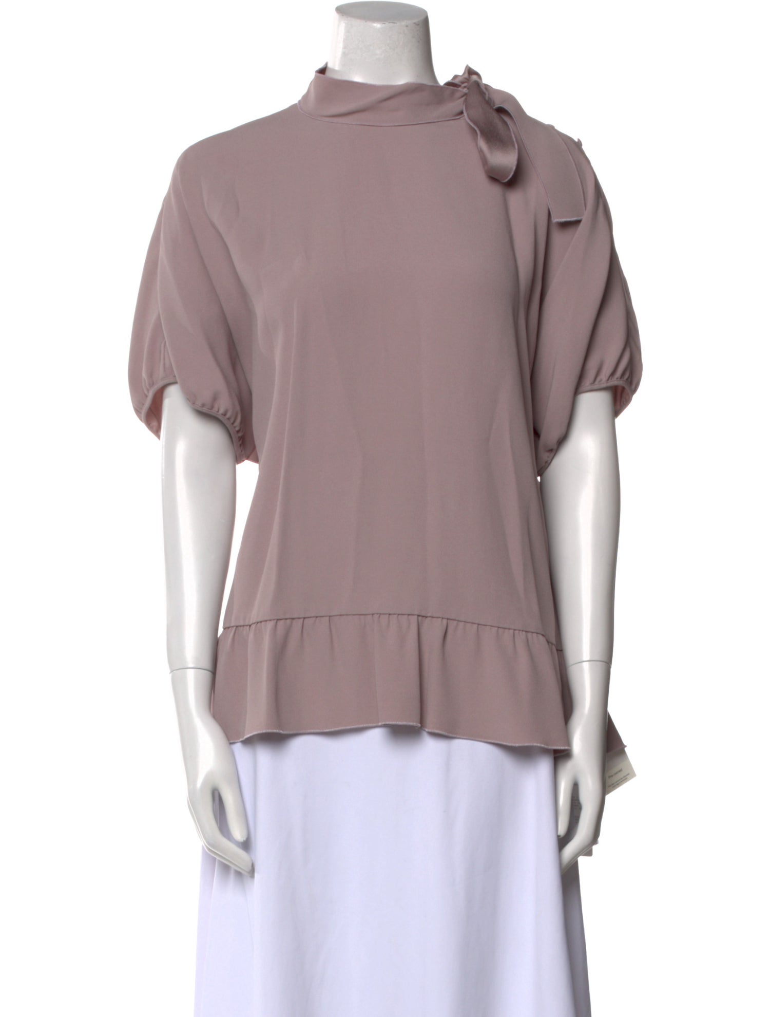 Red Valentino Mock Neck Short Sleeve Sweatshirt w/ Tags