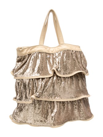 Red Valentino Sequins Top Handle Bag