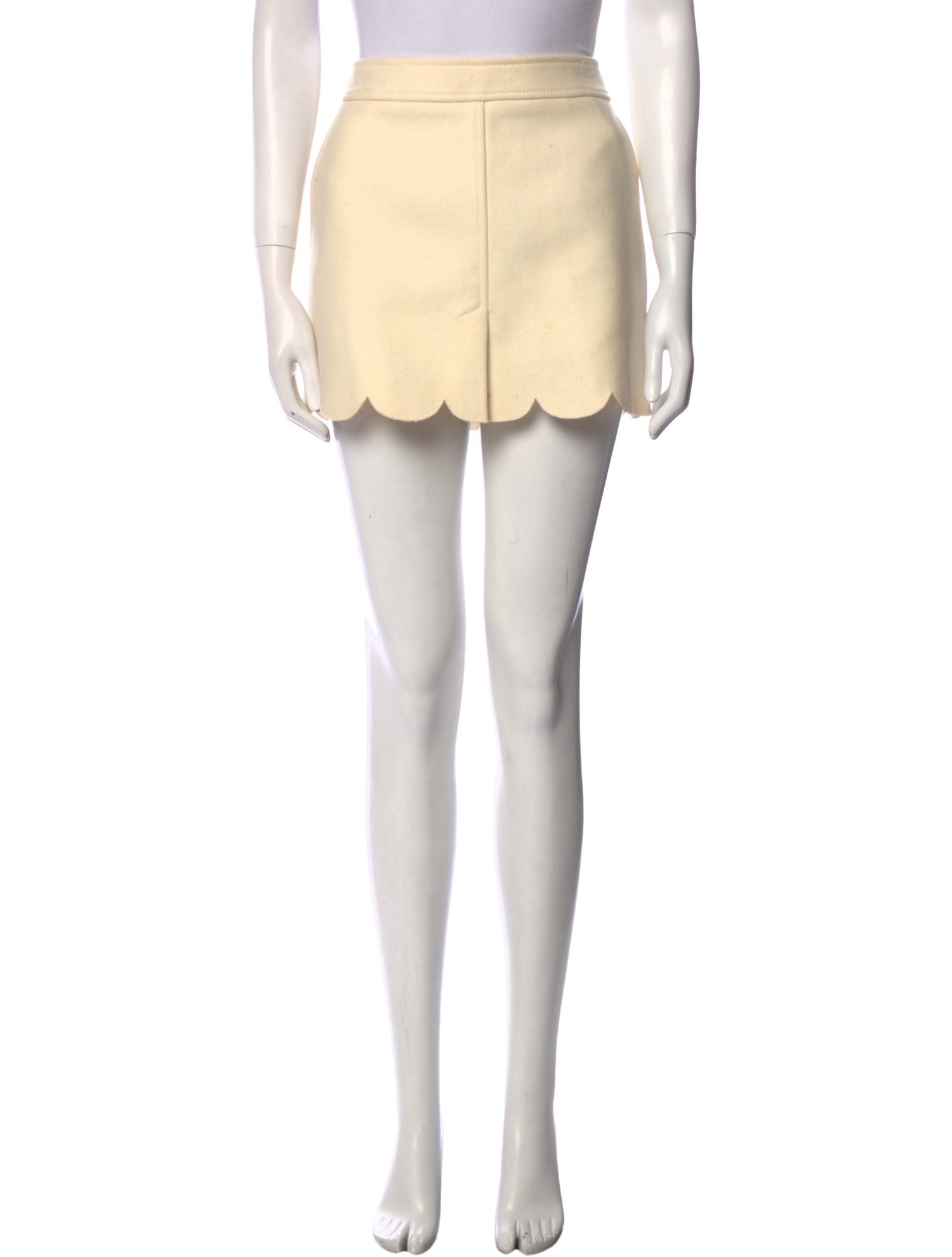 Red Valentino Virgin Wool Mini Skirt