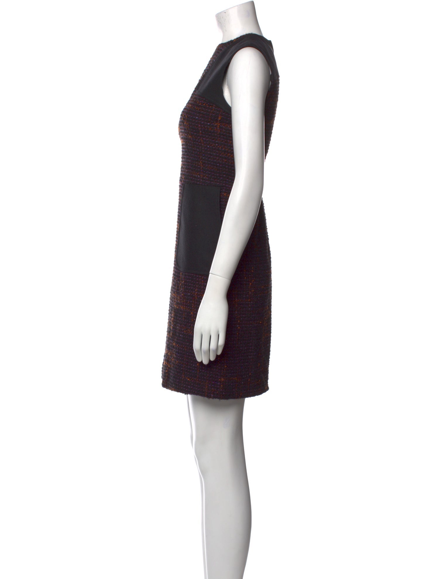 Red Valentino Tweed Pattern Mini Dress