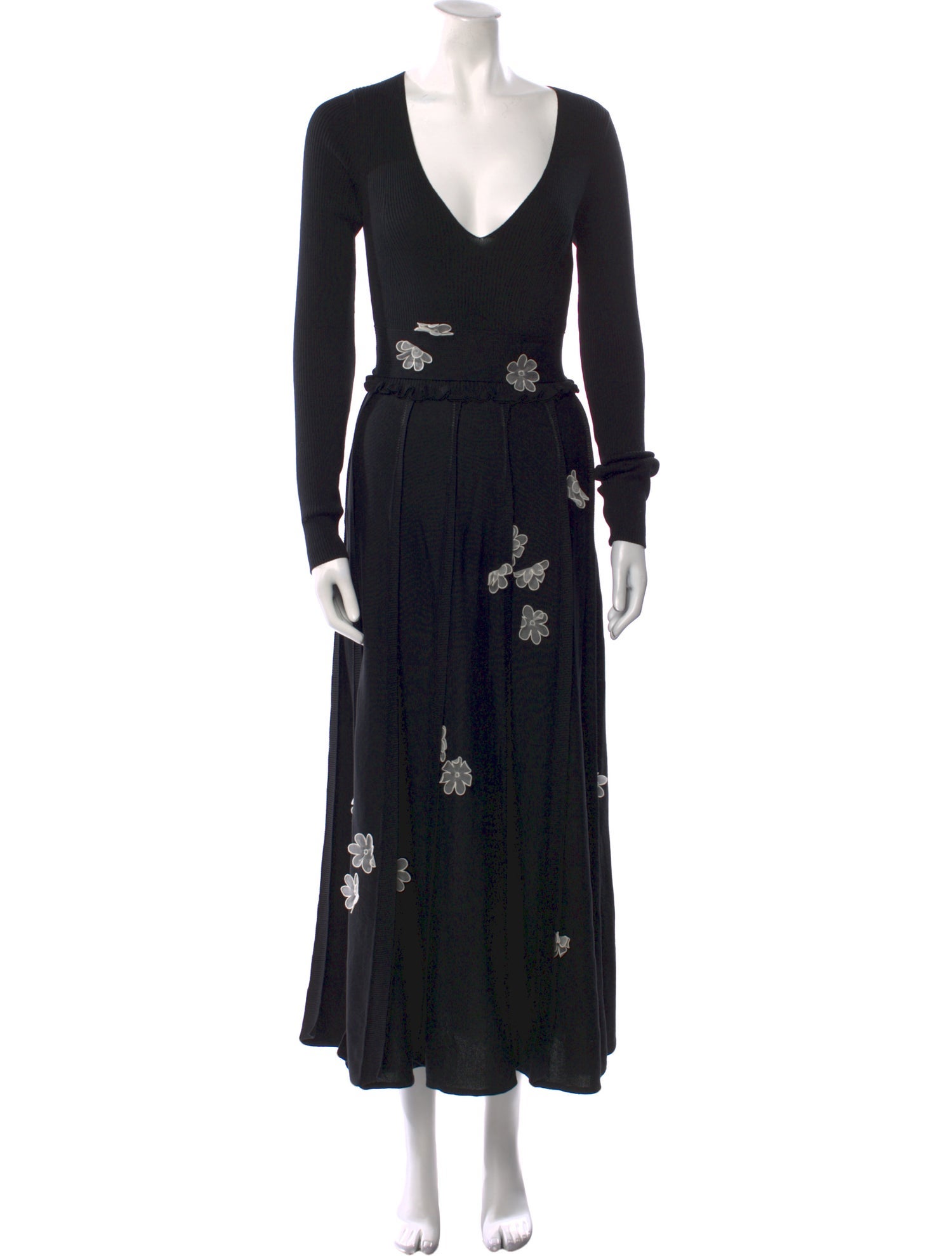 Red Valentino Floral Print Long Dress