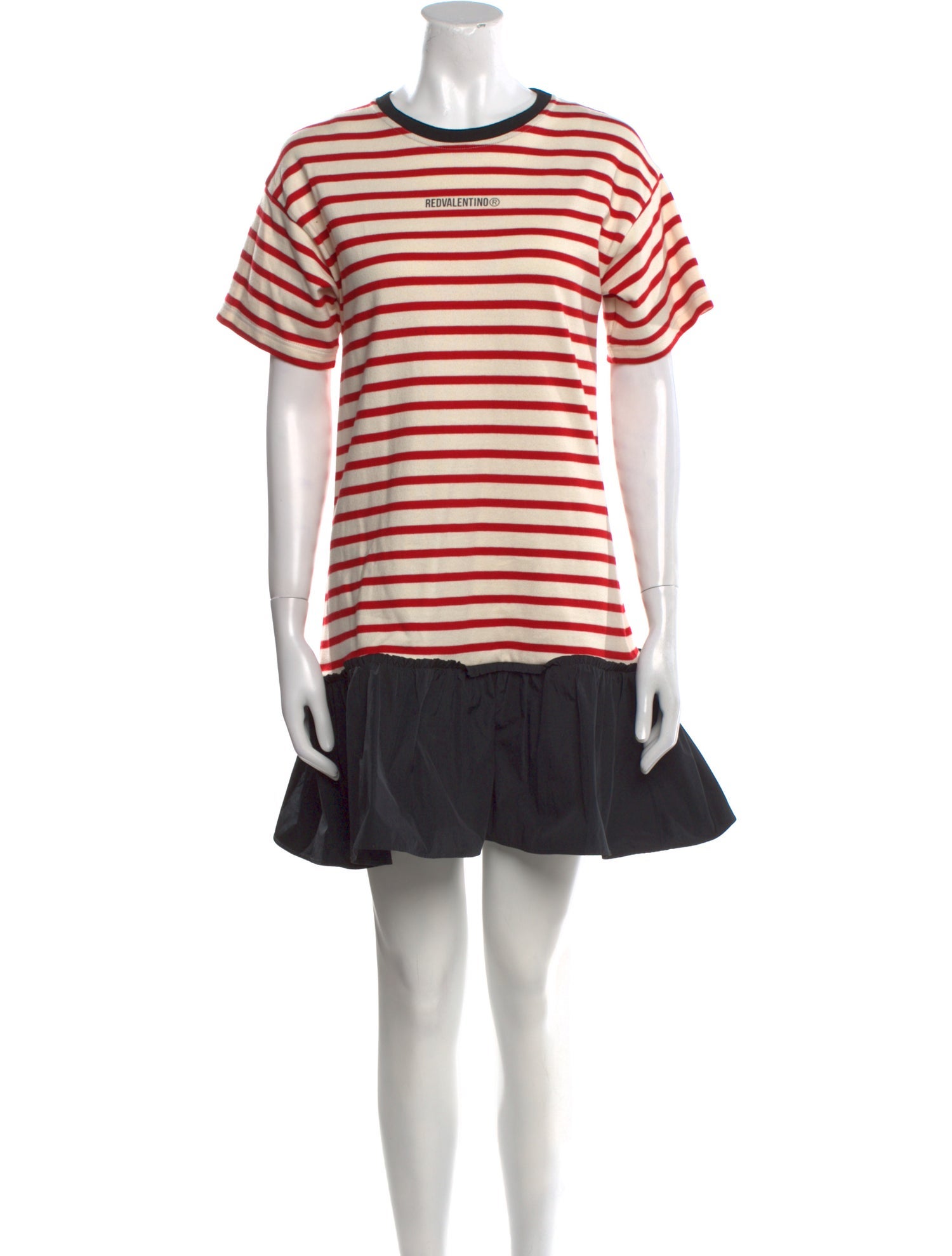 Red Valentino Striped Mini Dress