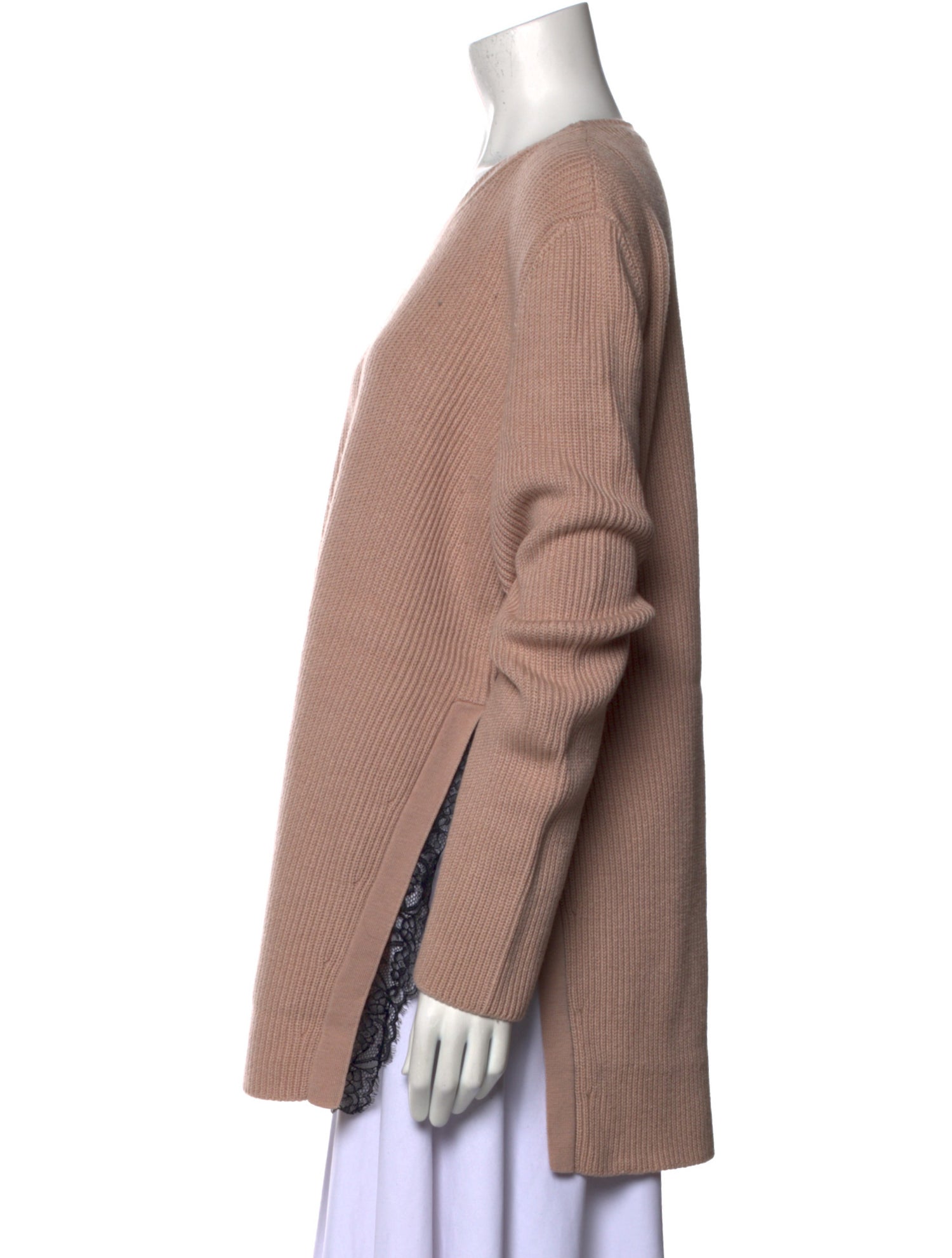 Red Valentino Virgin Wool Scoop Neck Sweater