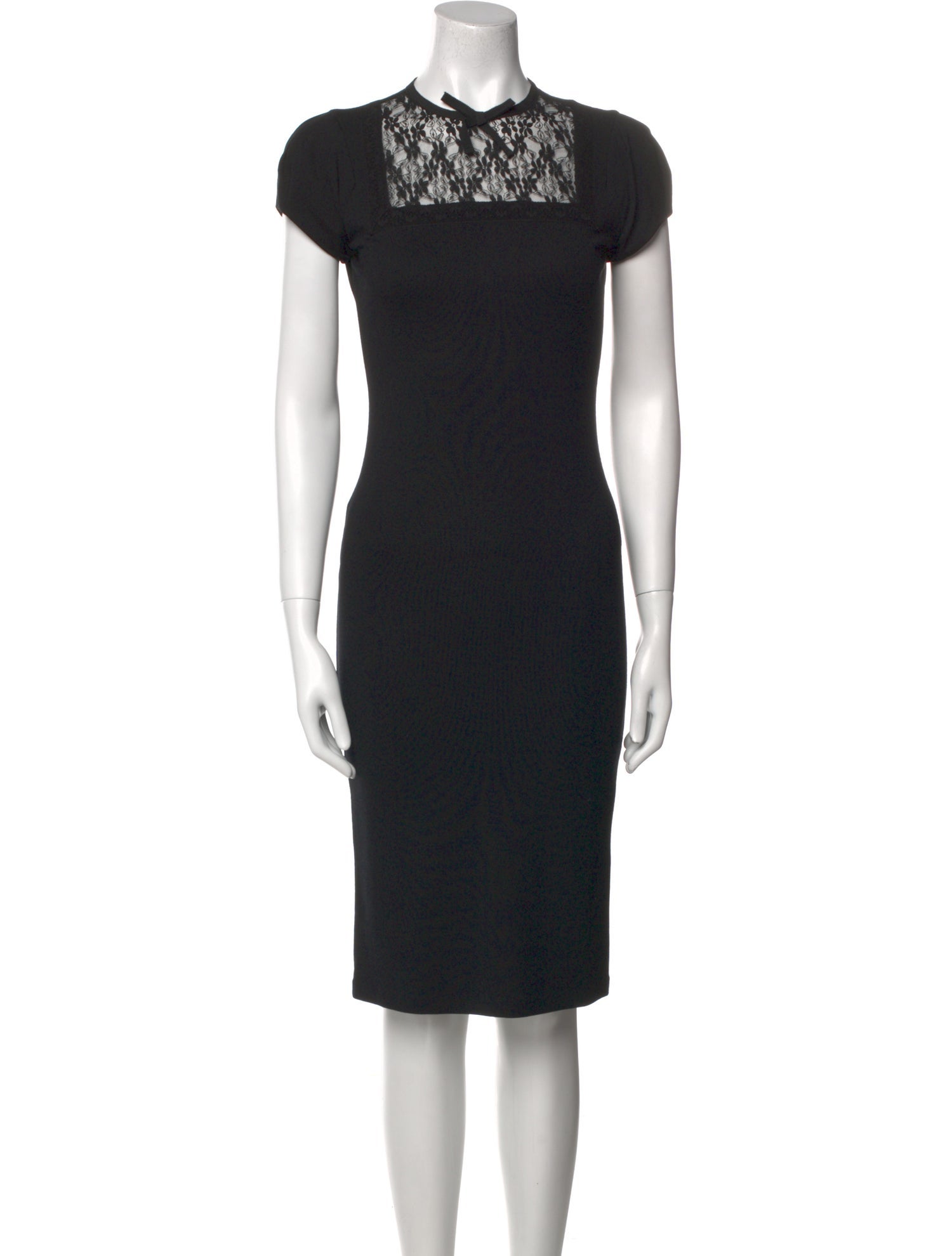 Red Valentino Lace Pattern Knee-Length Dress