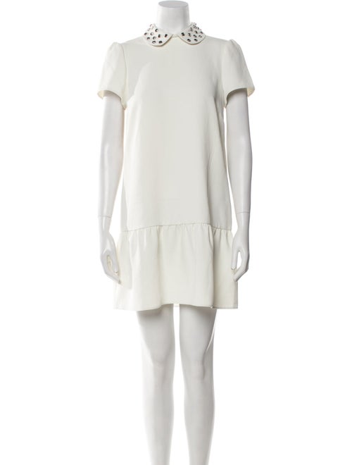 Red Valentino Mock Neck Mini Dress