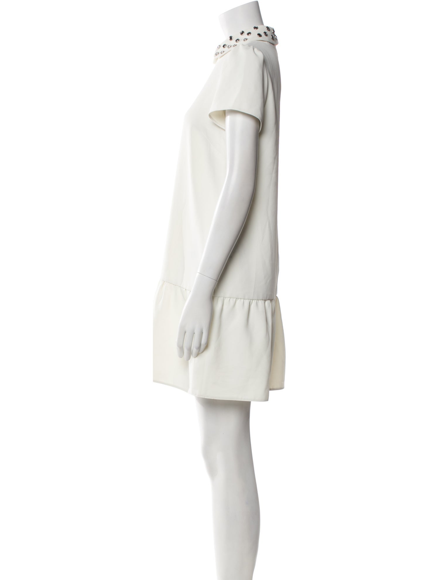 Red Valentino Mock Neck Mini Dress