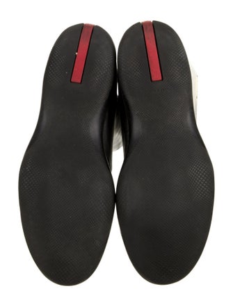 Prada Sport Leather Bow Accents Riding Boots