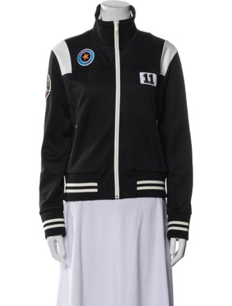 Red Valentino Graphic Print Bomber Jacket