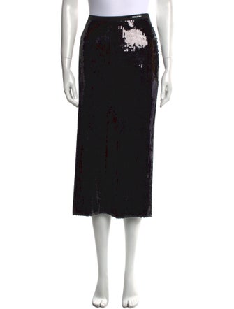 Red Valentino Sequin Embellishments Midi Length Skirt