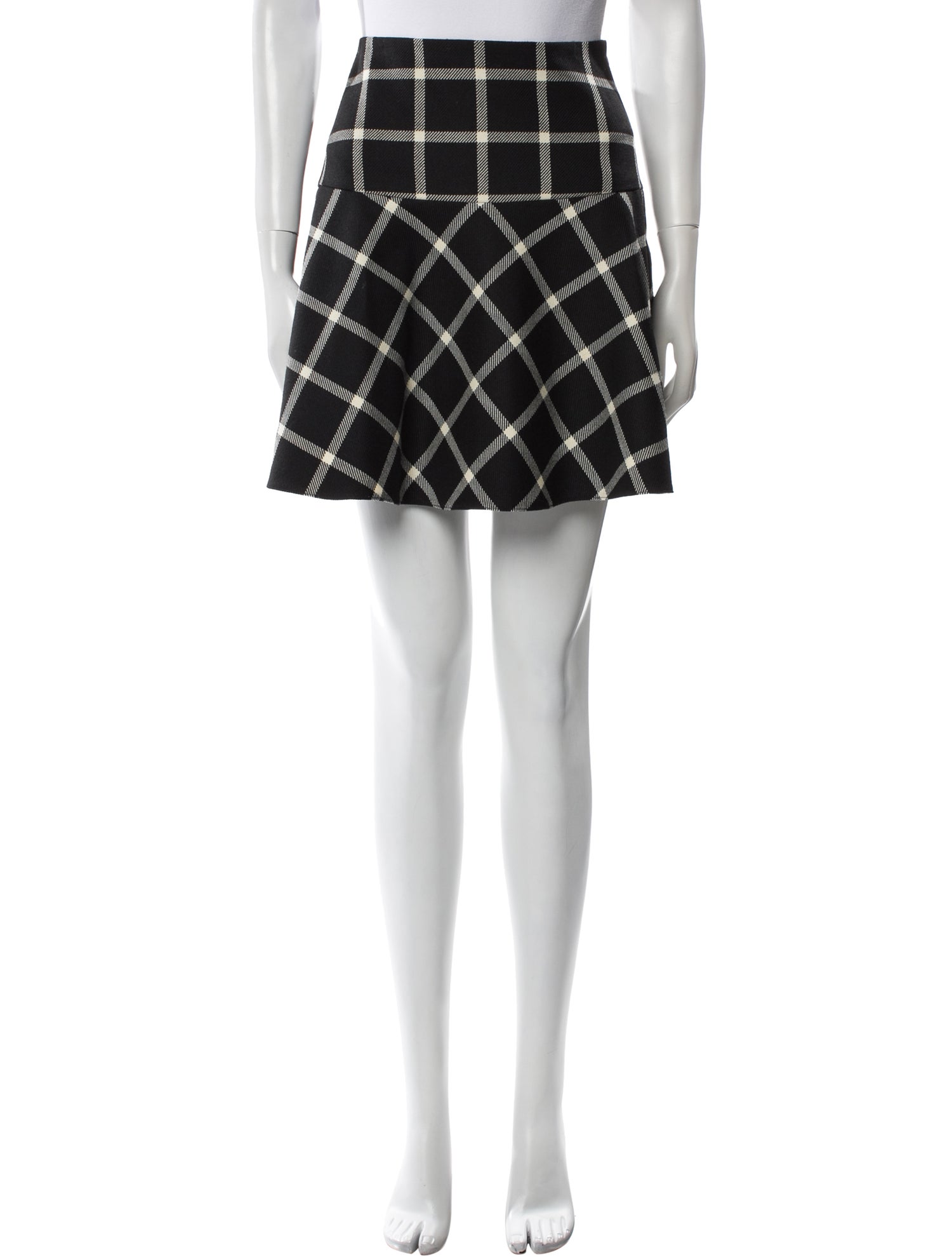 Red Valentino Virgin Wool Mini Skirt