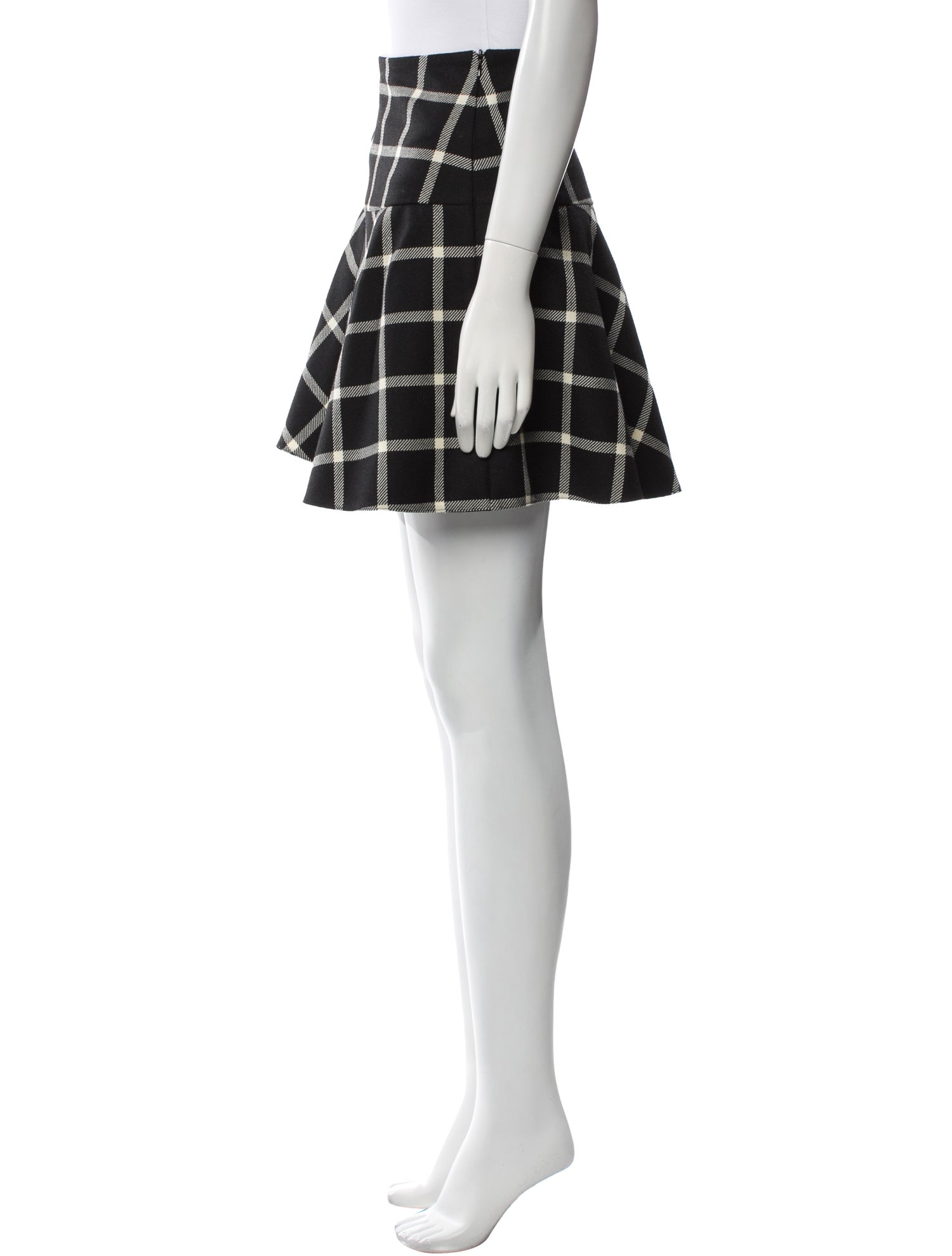 Red Valentino Virgin Wool Mini Skirt