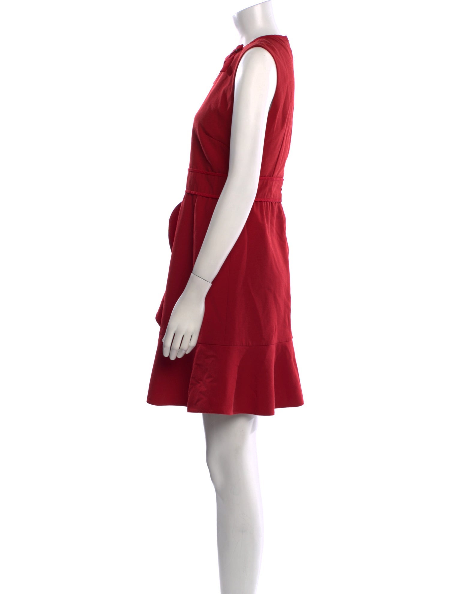 Red Valentino Crew Neck Mini Dress