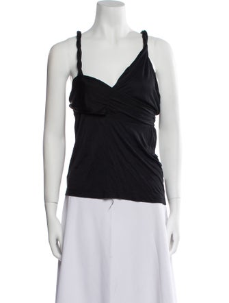 Red Valentino V-Neck Sleeveless Top