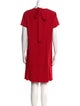 Red Valentino Crew Neck Mini Dress