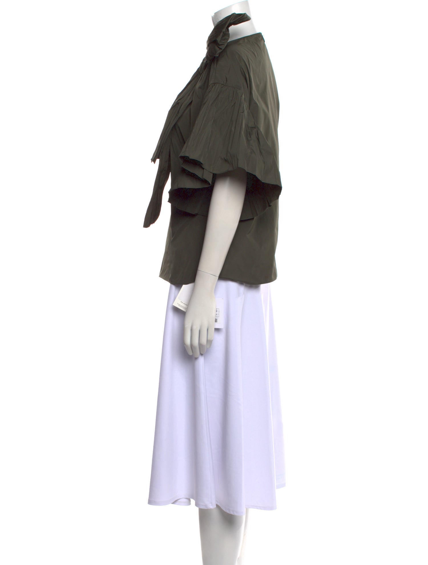 Red Valentino Crew Neck Short Sleeve Blouse