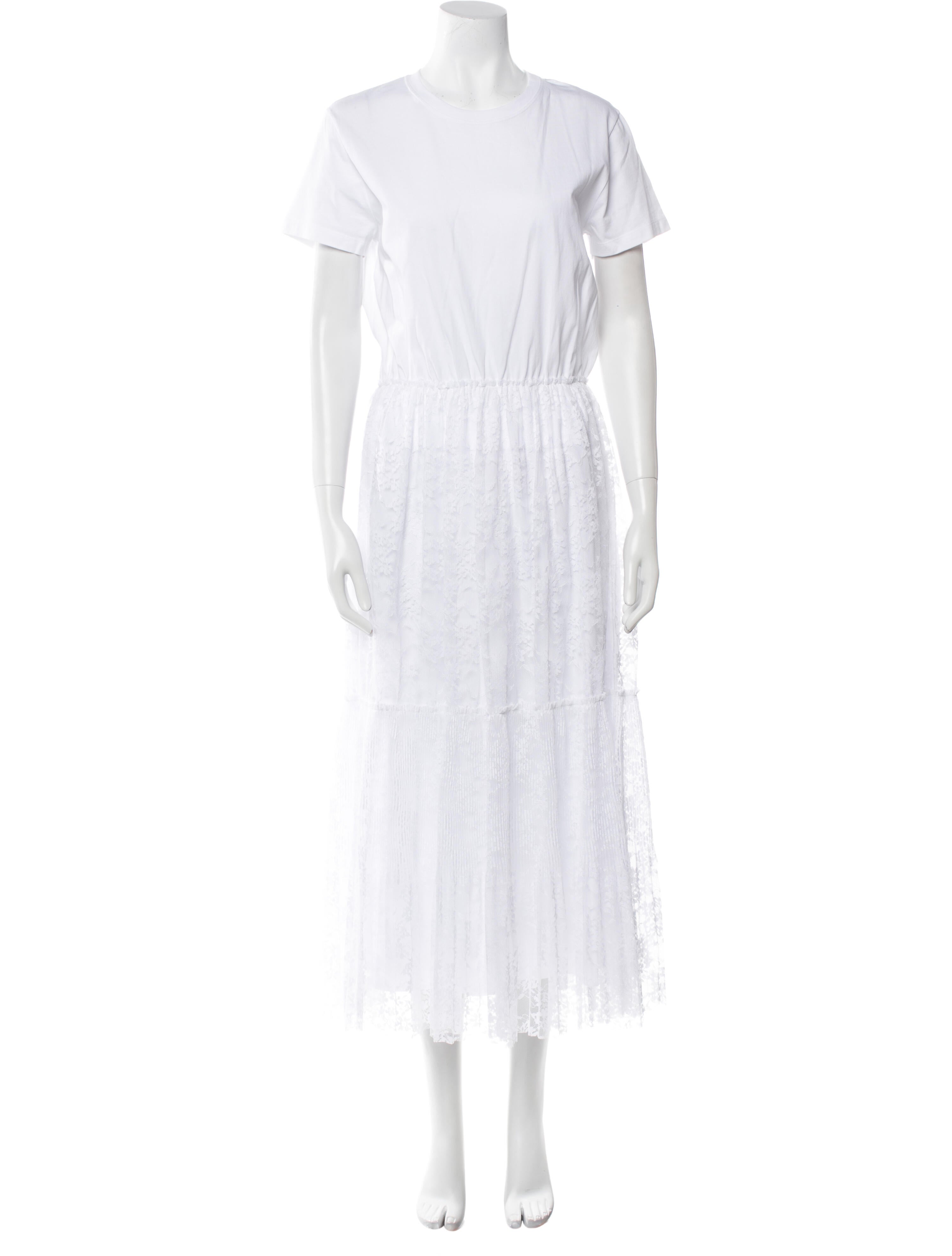 Red Valentino Crew Neck Long Dress