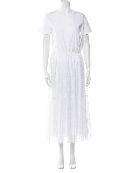 Red Valentino Crew Neck Long Dress