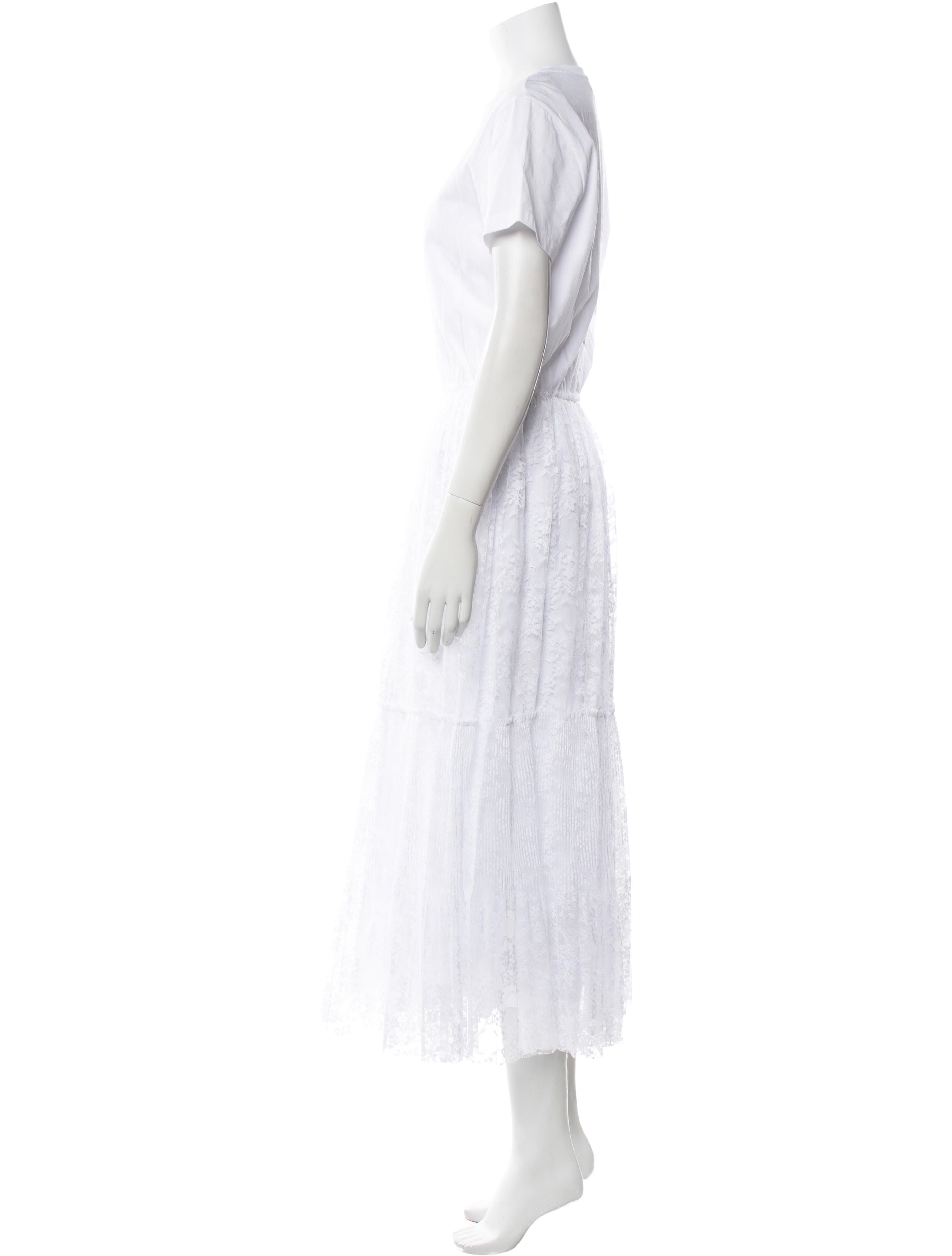 Red Valentino Crew Neck Long Dress