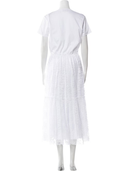 Red Valentino Crew Neck Long Dress