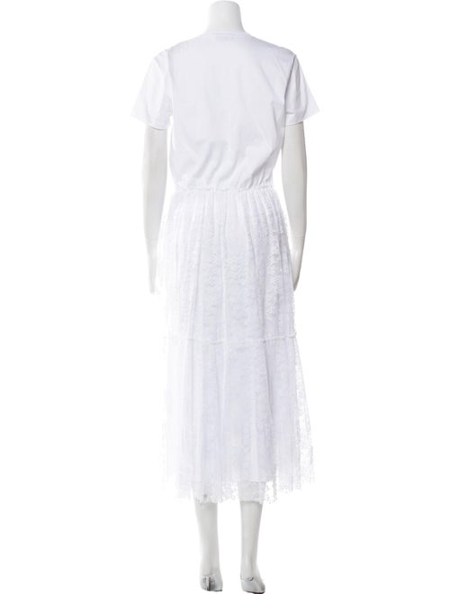 Red Valentino Crew Neck Long Dress