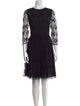 Red Valentino Lace Pattern Knee-Length Dress