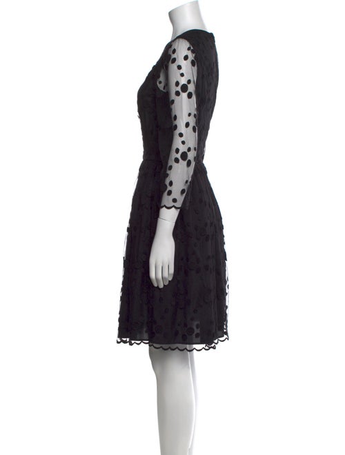 Red Valentino Lace Pattern Knee-Length Dress