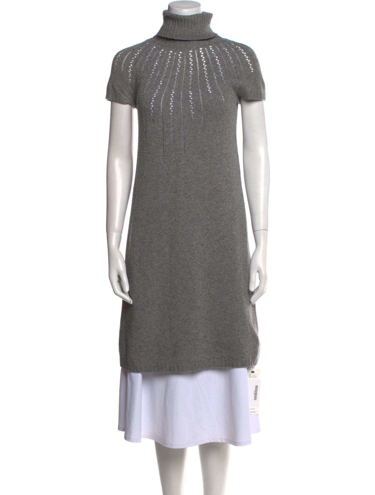 Red Valentino Virgin Wool Knee-Length Dress