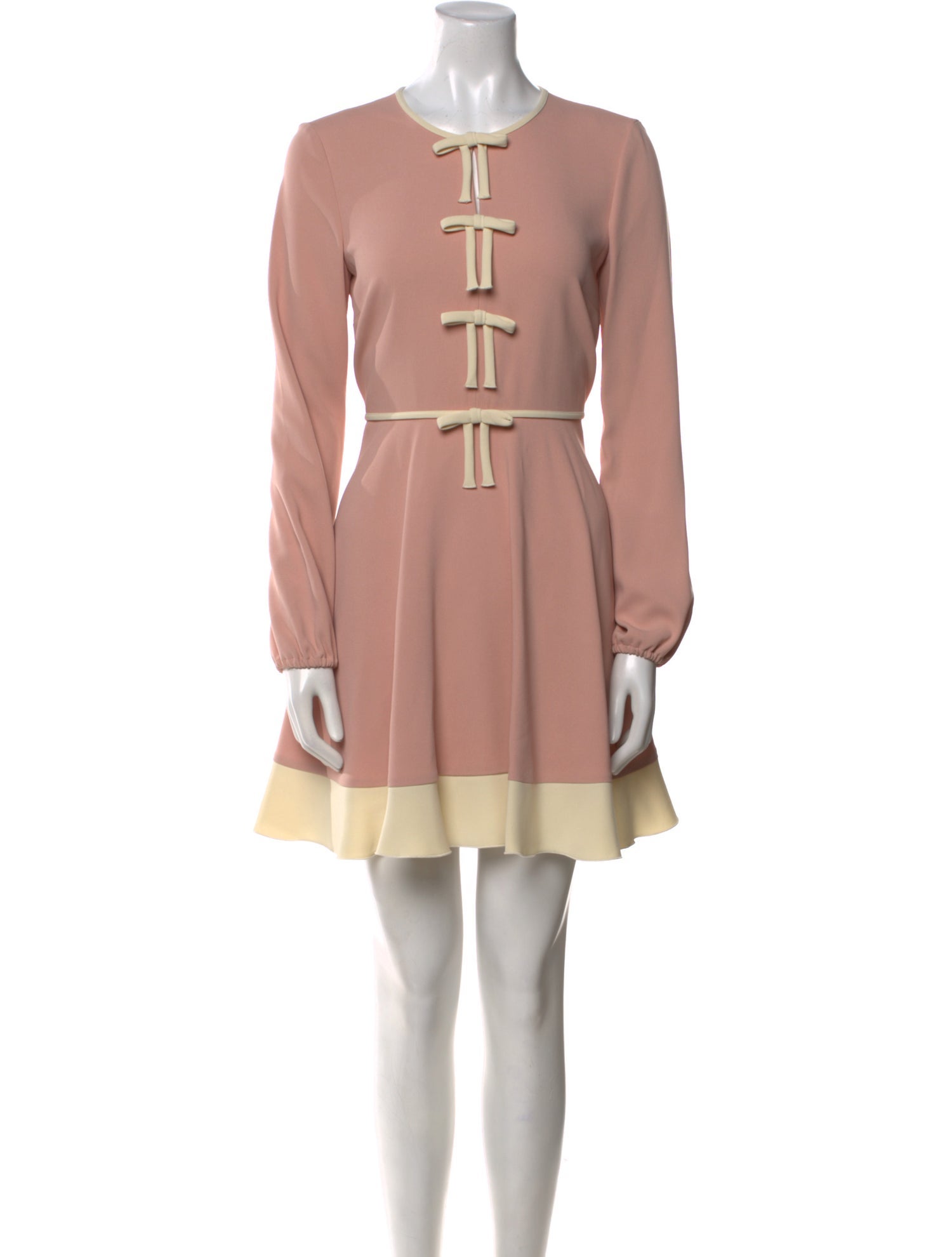 Red Valentino Crew Neck Mini Dress