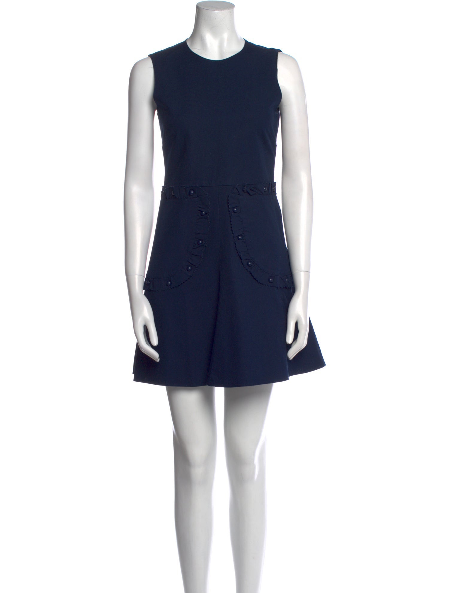 Red Valentino Crew Neck Mini Dress