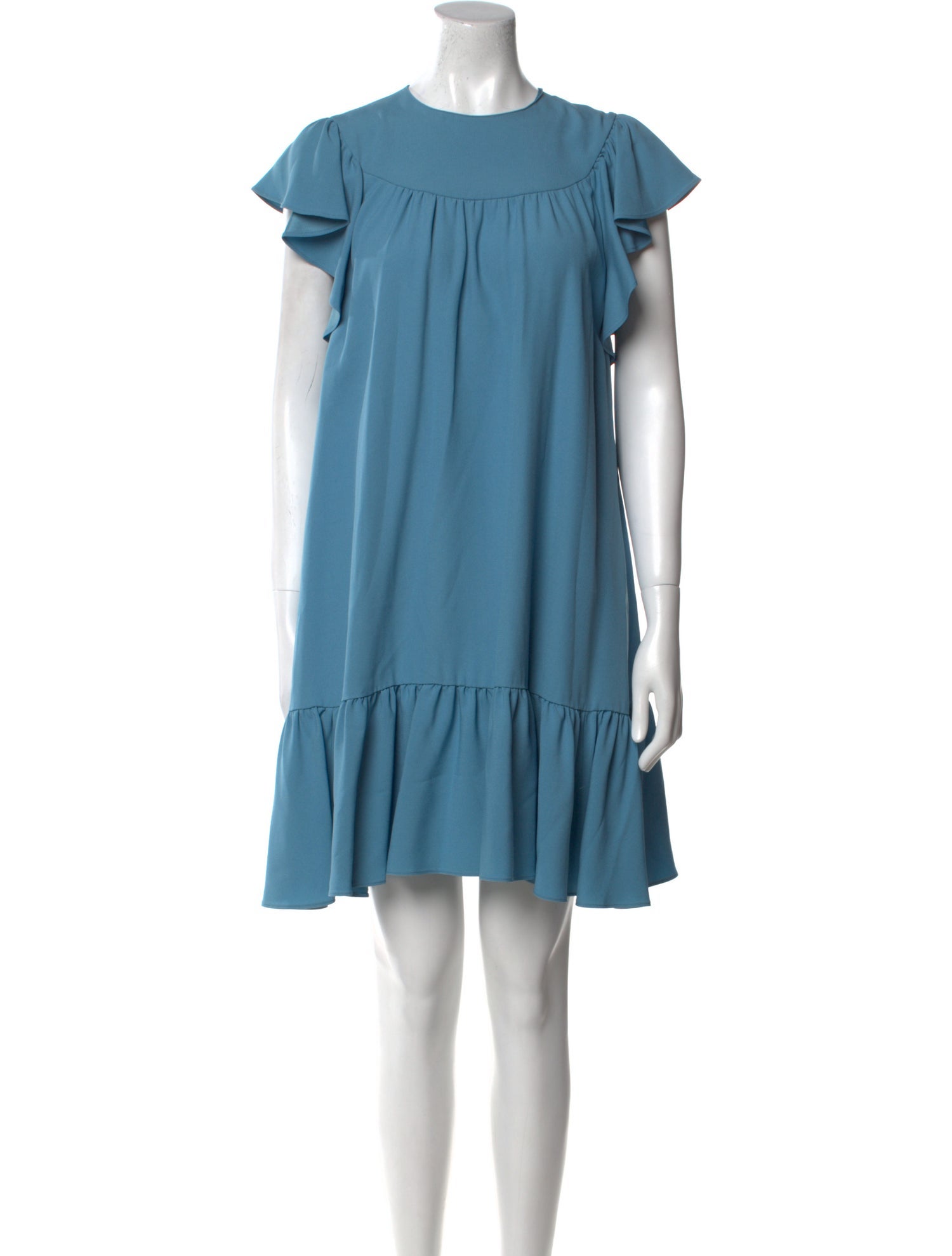 Red Valentino Crew Neck Mini Dress