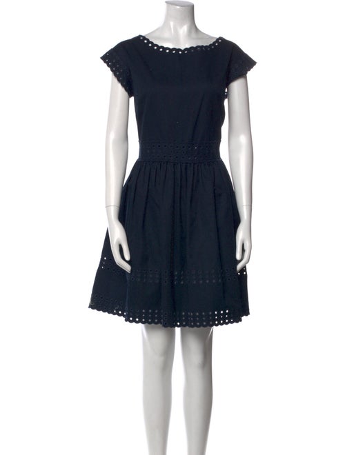 Red Valentino Bateau Neckline Knee-Length Dress