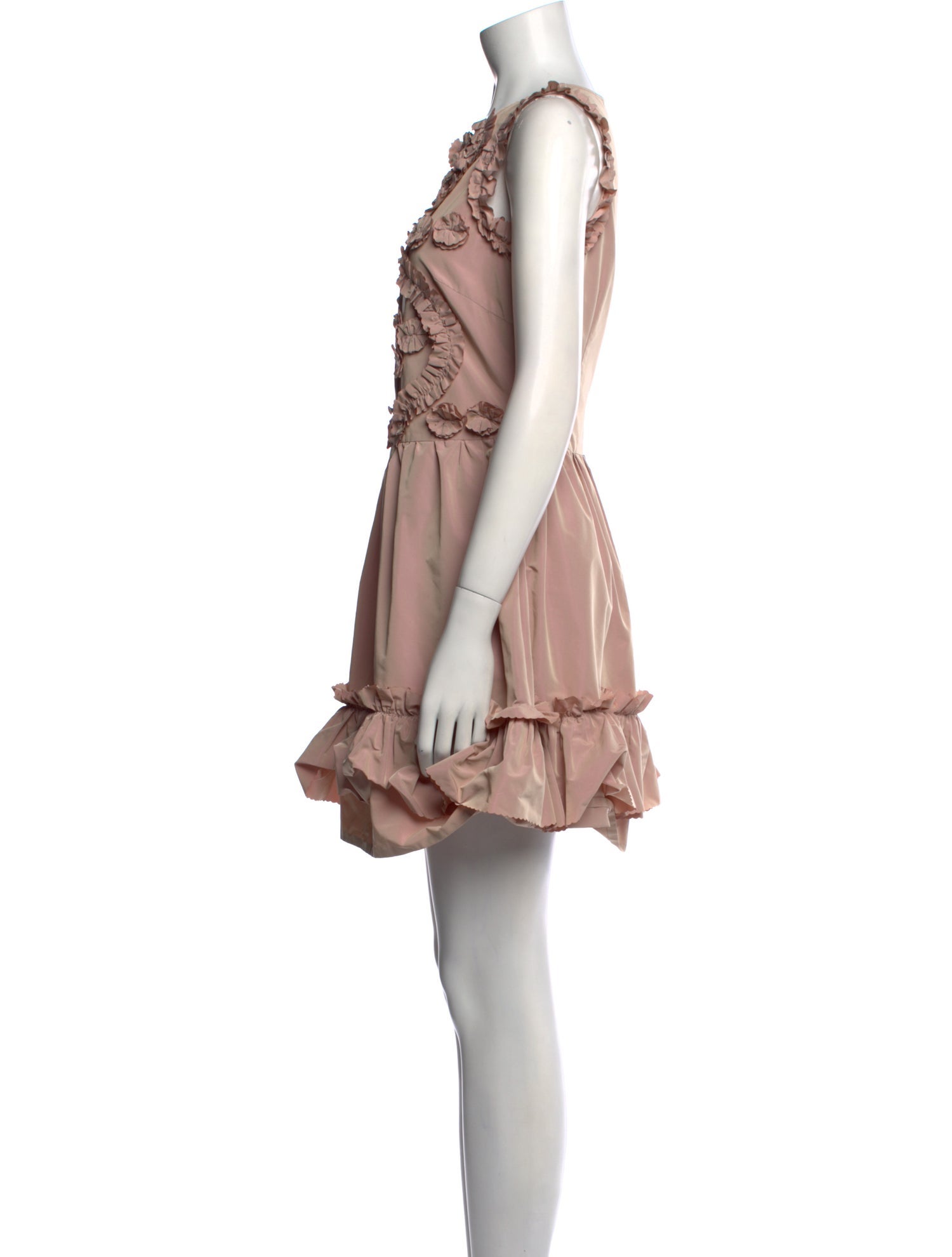 Red Valentino Bateau Neckline Mini Dress