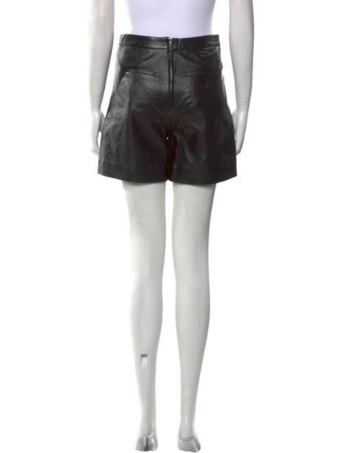 Red Valentino Leather Mini Shorts