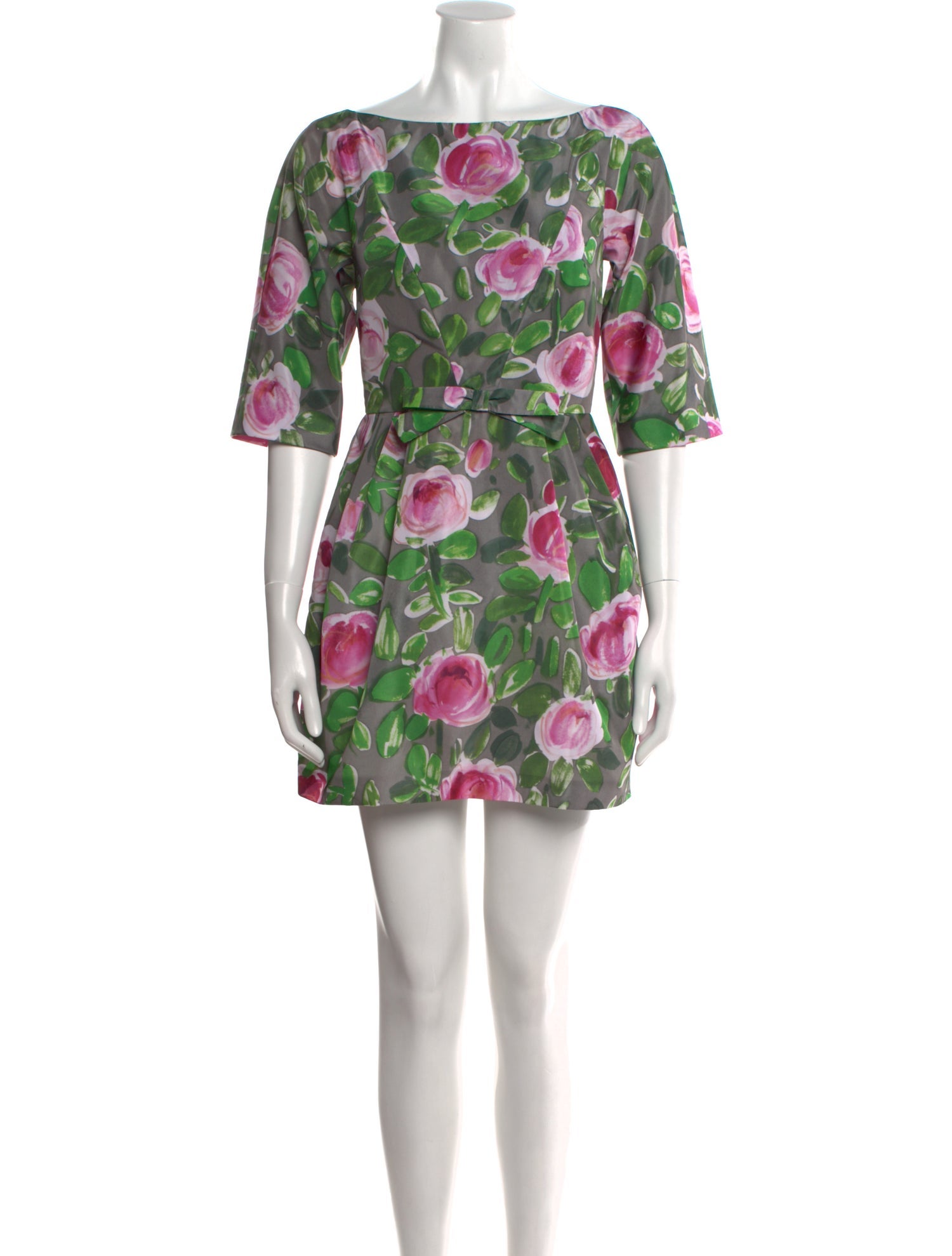 Red Valentino Floral Print Mini Dress
