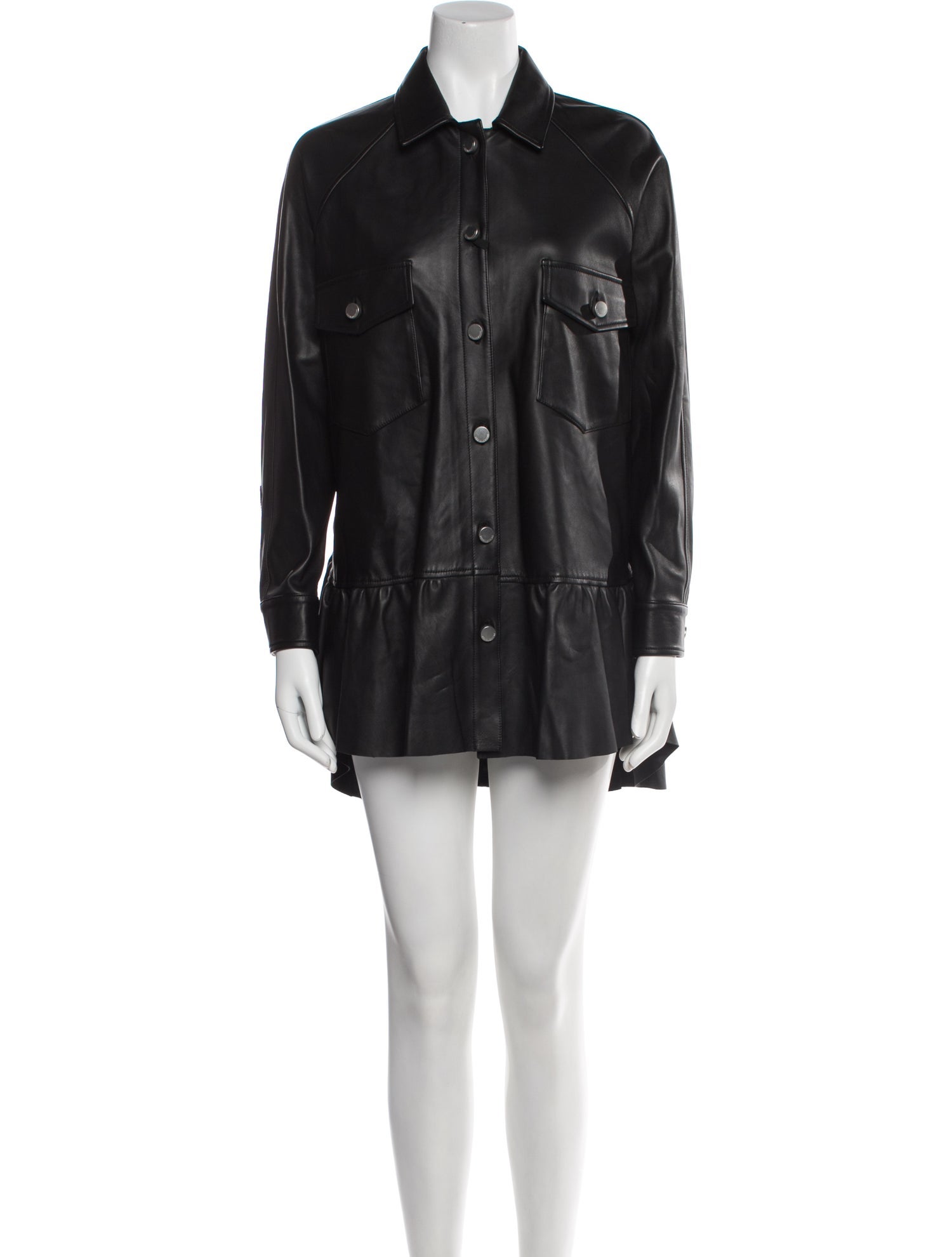 Red Valentino Leather Coat