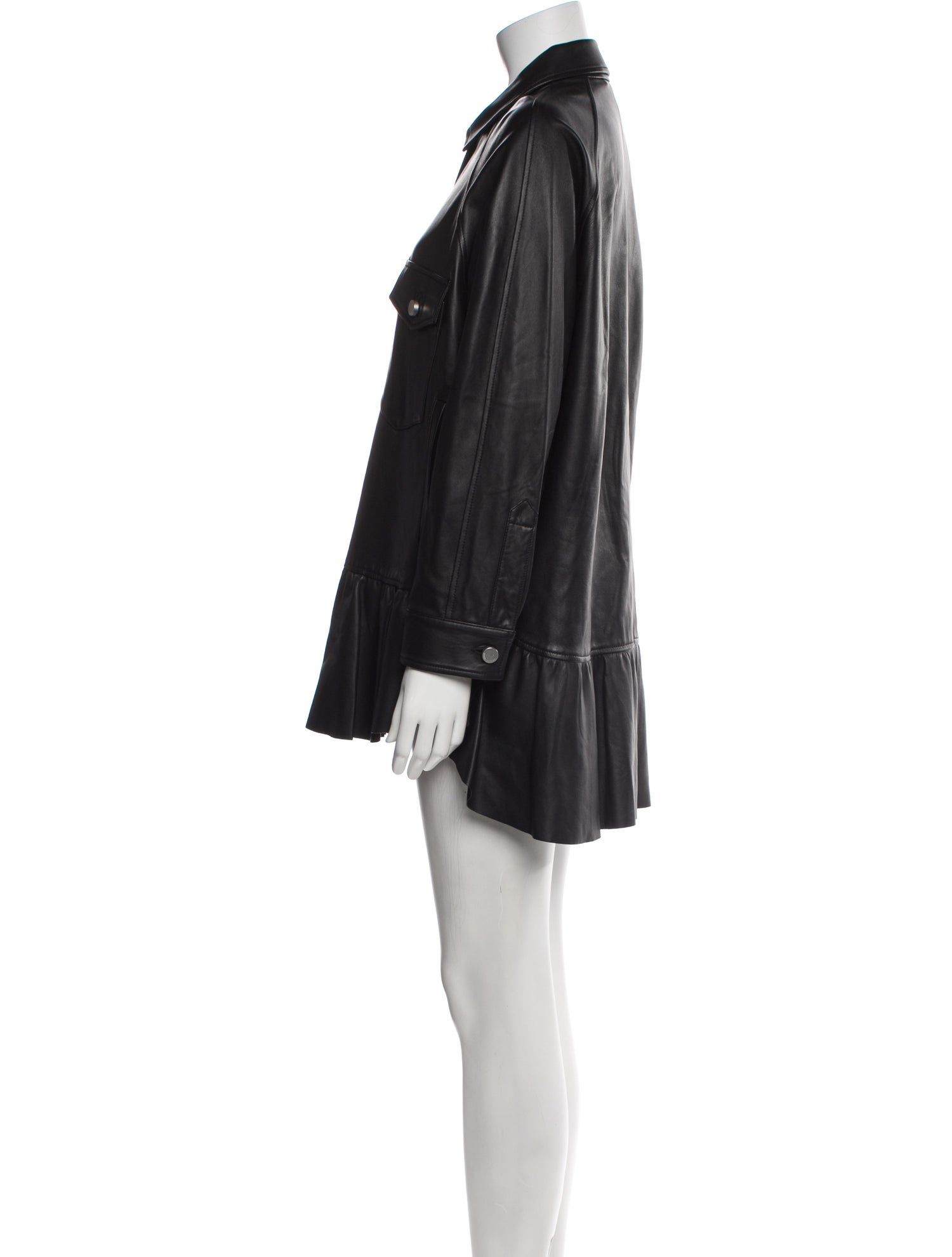 Red Valentino Leather Coat