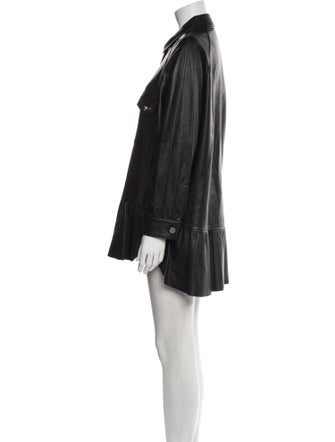 Red Valentino Leather Coat