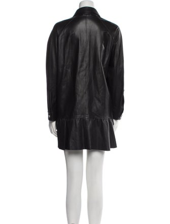 Red Valentino Leather Coat