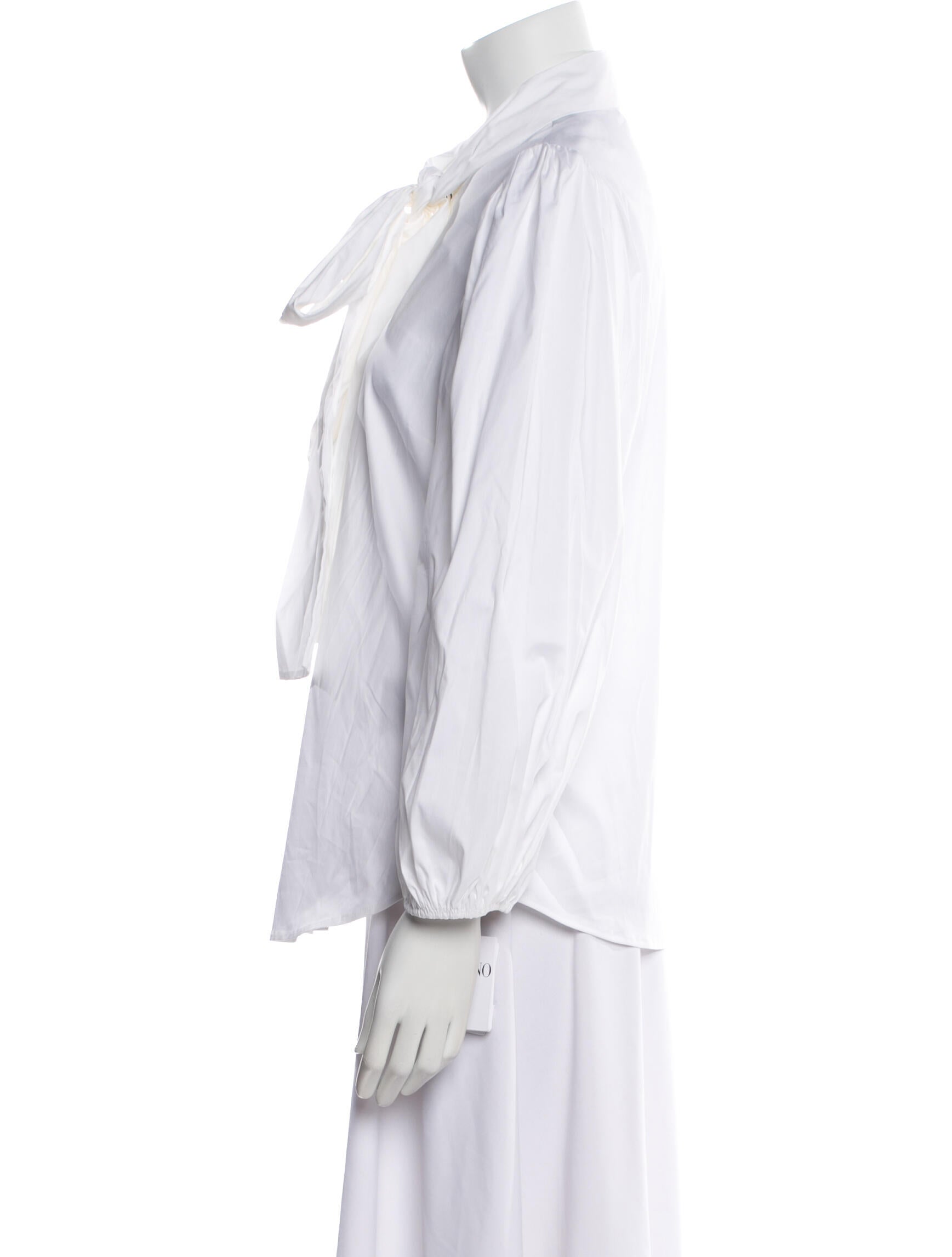 Red Valentino Three-Quarter Sleeve Button-Up Top