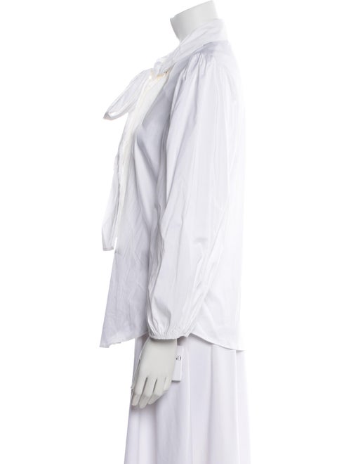 Red Valentino Three-Quarter Sleeve Button-Up Top