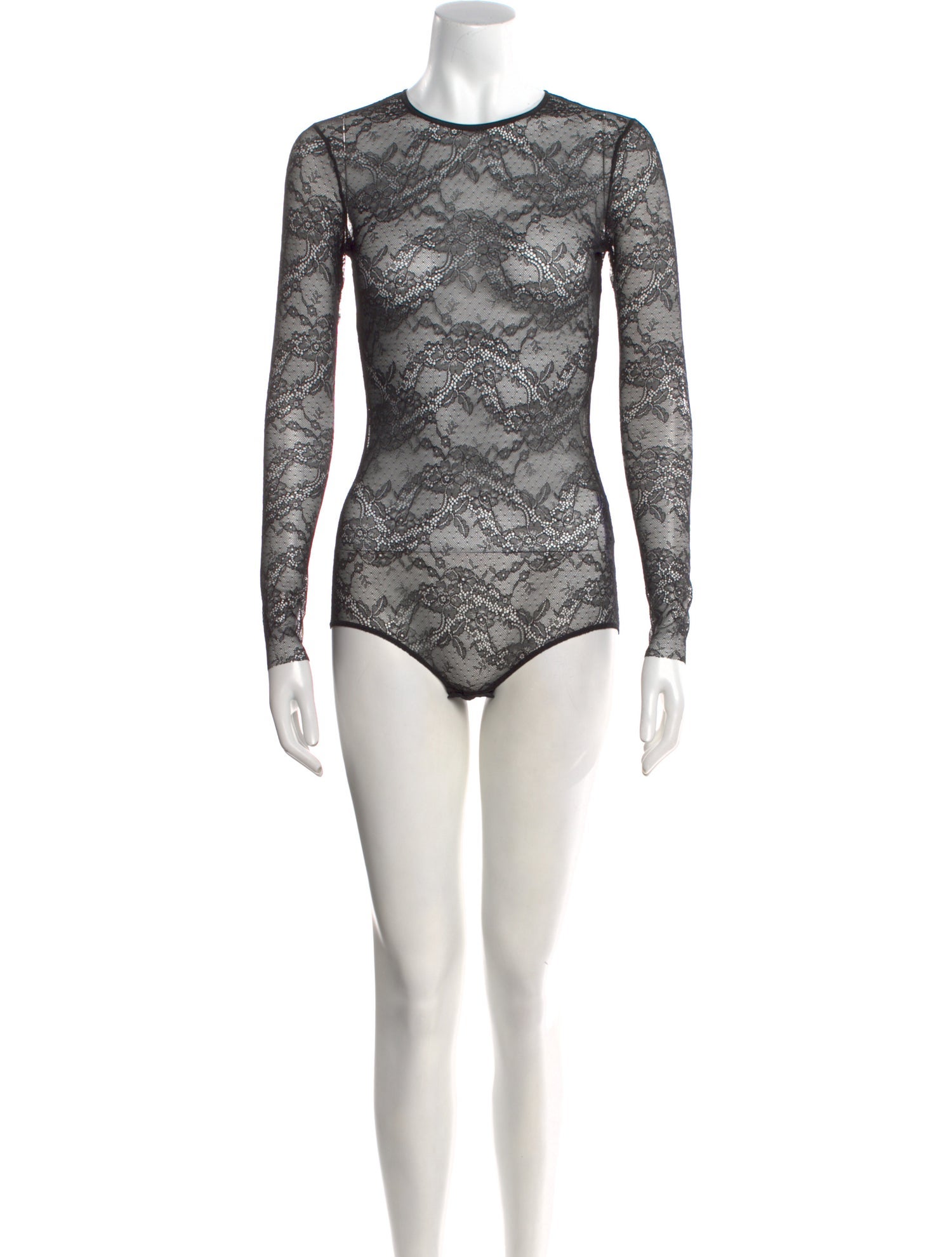 Red Valentino Lace Crew Neck Bodysuit