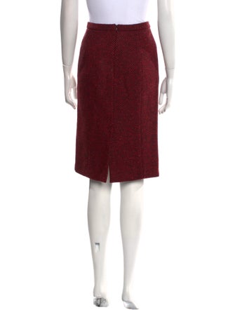 Red Valentino Virgin Wool Knee-Length Skirt