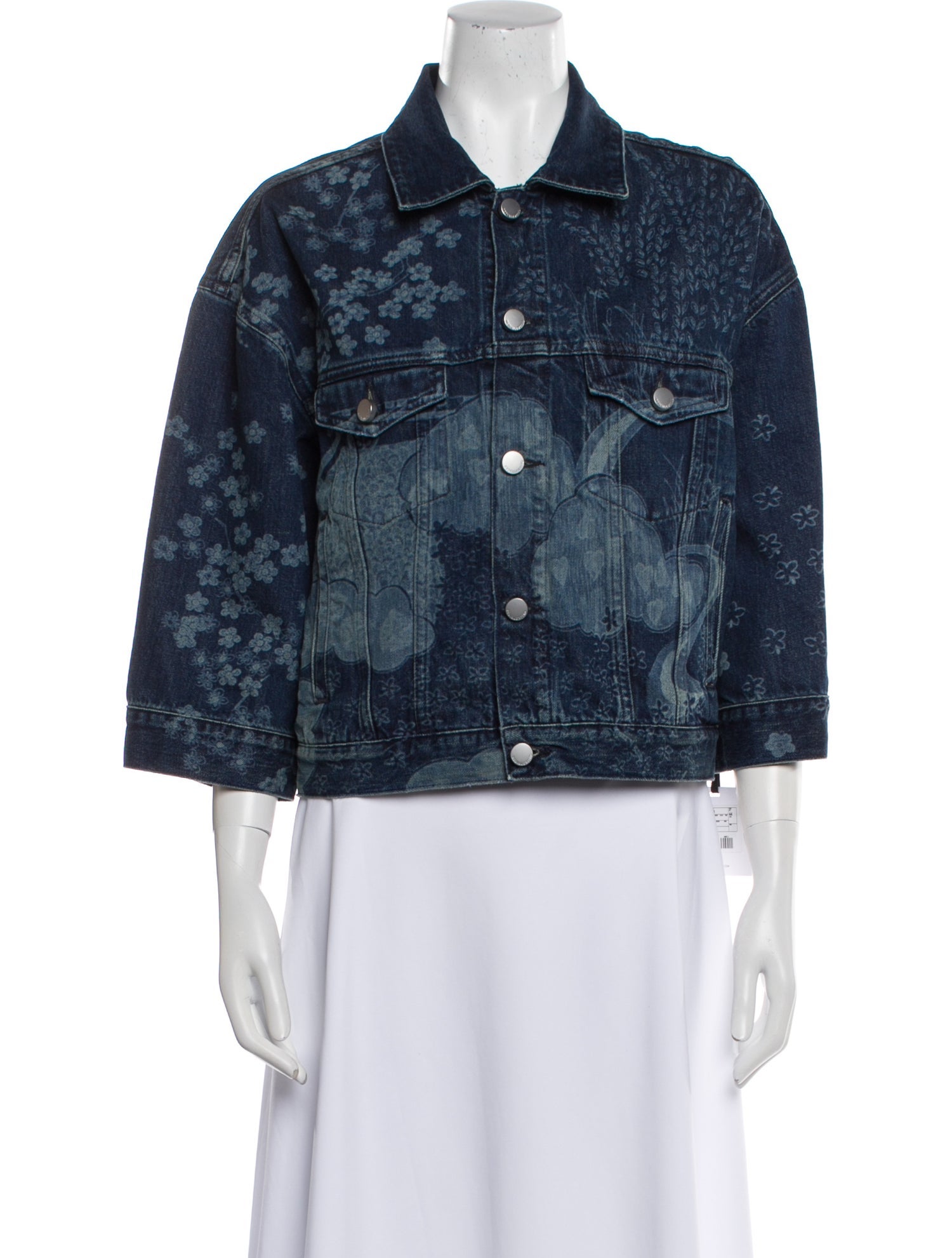 Red Valentino Printed Denim Jacket w/ Tags