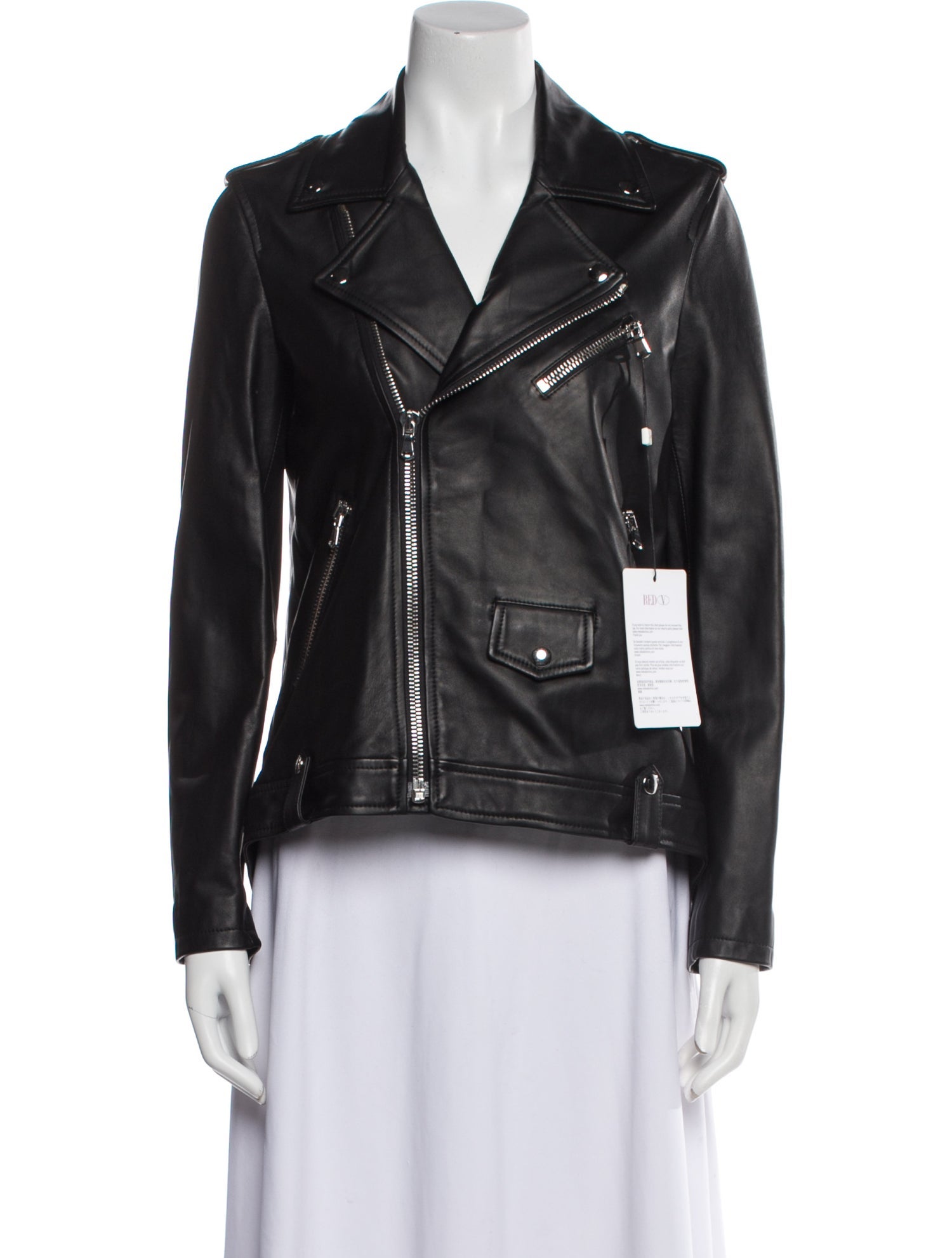 Red Valentino Leather Biker Jacket