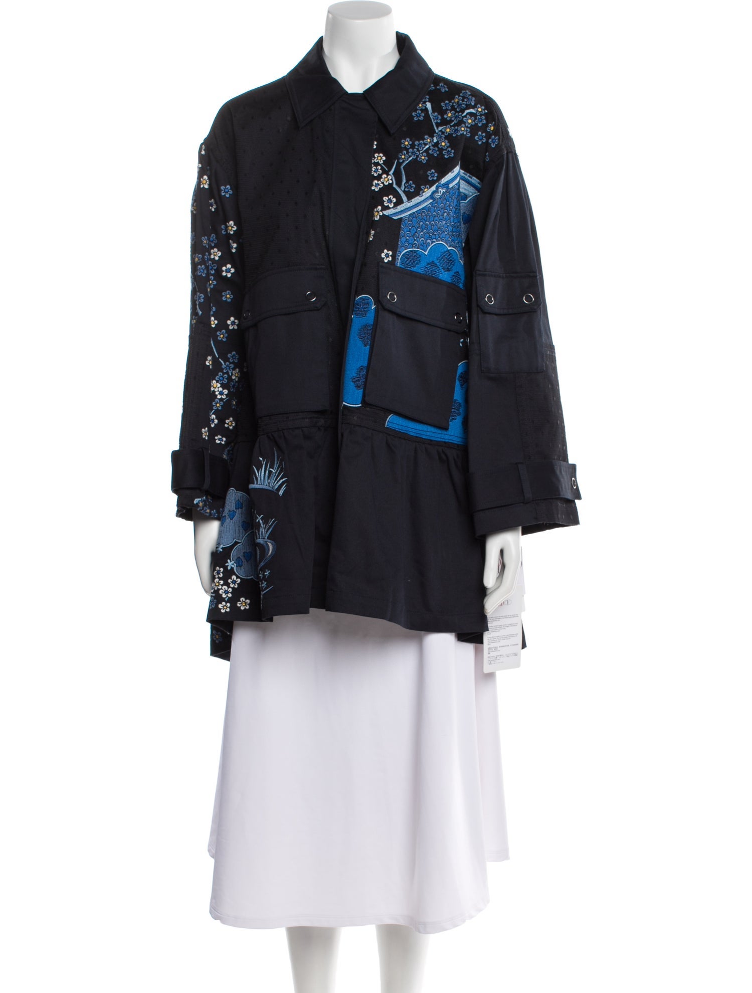 Red Valentino Floral Print Coat