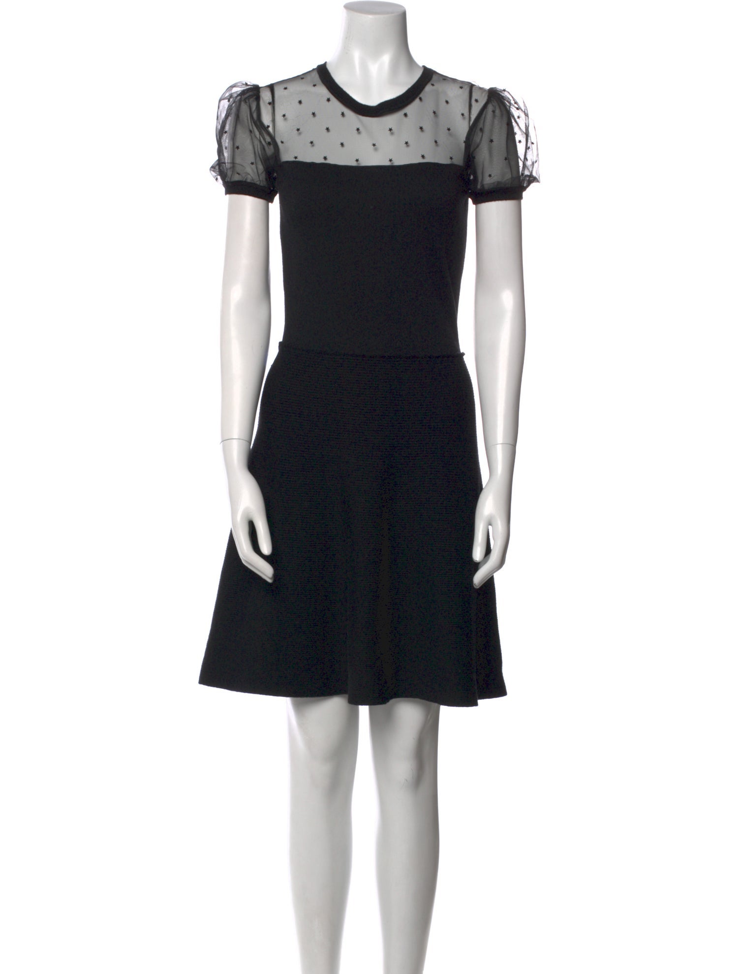 Red Valentino Virgin Wool Mini Dress